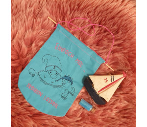 Stickdatei ITH - Seebär Gnom Wimpel "Kumm in"